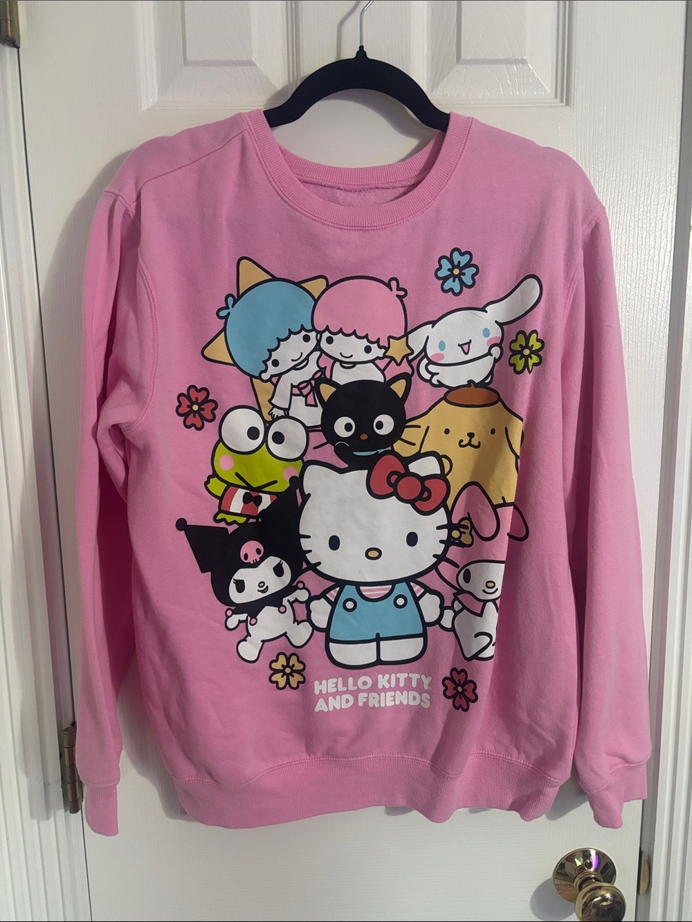 Hello Kitty Love Tribe Pink Crewneck Sweatshirt